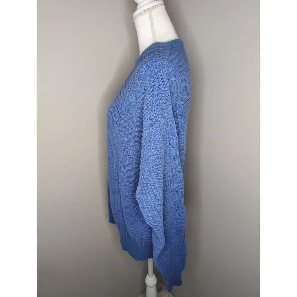 Christian Dior chunky grandpa preppy basket weave XL luxury sweater
